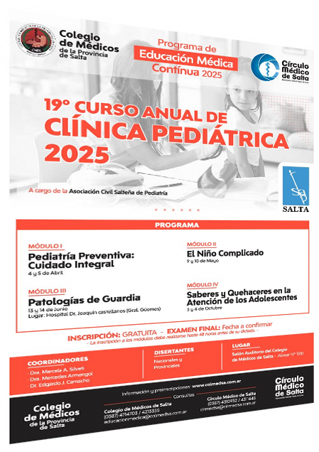 19º Curso Anual de Clínica Pediátrica 2025