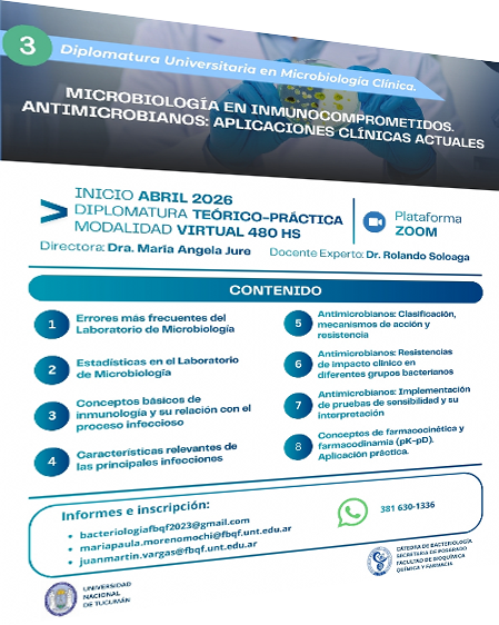 Diplomatura Microbiología en Inmunocomprometidos