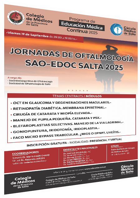 Jornadas de Oftalmología SAO-EDOC Salta 2025