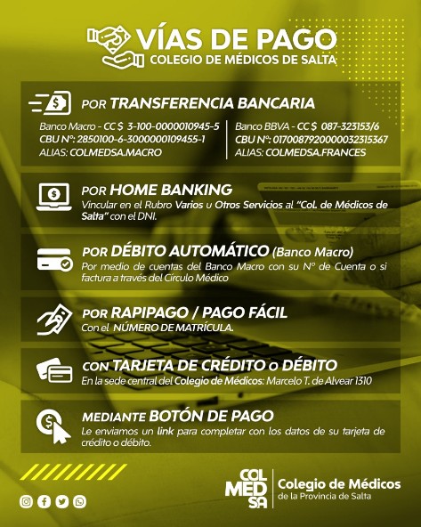 Vías de Pago