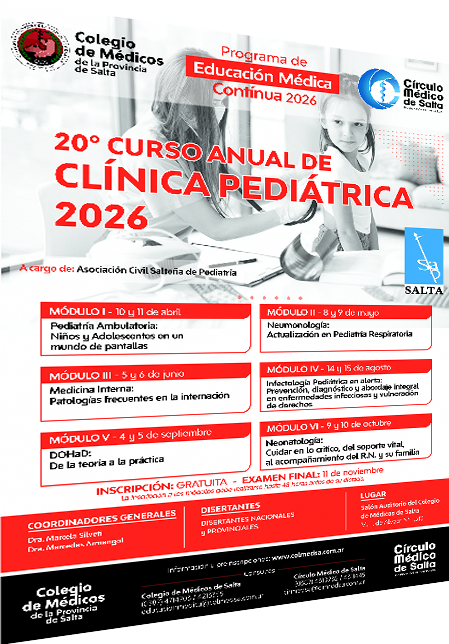 20º Curso Anual de Clínica Pediátrica 2026